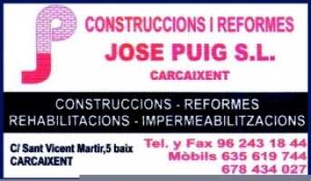 NUEVA Y REFORMAS- CONSTRUC.I REFORMES JOSE PUIG