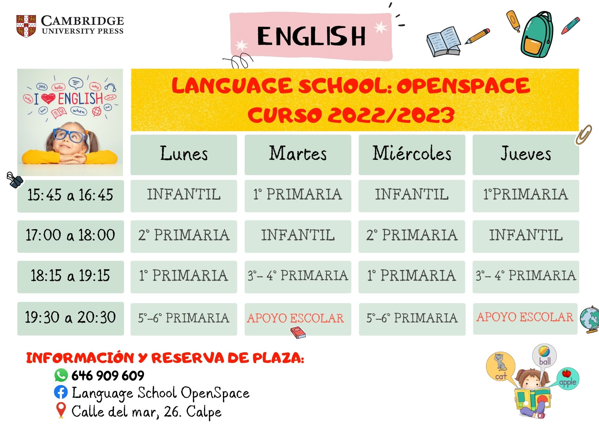 OpenSpace Language School: Adults & Children. Escuela de Inglés y Español