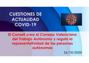 El Consell crea el Consejo Valenciano del Trabajo Autónomo y regula la representatividad de las personas autónomas