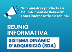El Ayuntamiento de Benissa implanta el Sistema Dinámico de Adquisición (SDA).