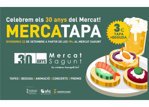 El Mercado de Sagunto celebra sus 30 años con la Mercatapa y un taller gratuito de arqueogastronomía