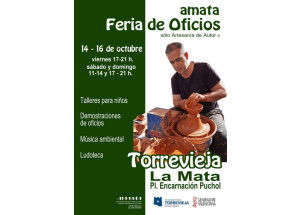 Torrevieja celebra desde hoy una Feria de &ldquo;Los oficios y la Artesan&iacute;a de Autor&rdquo; en La Mata