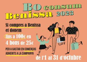 Benissa obri el termini perquè els establiments s'adherisquen al programa Bo Consum 2023