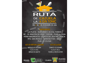 3ª Edición de la “RUTA DE LA CAZUELA Y EL GIN&TONIC’s” de Callosa de Segura