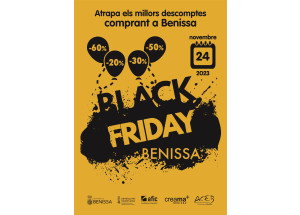 Benissa celebra el ‘Black Friday’ con grandes descuentos en el comercio local.