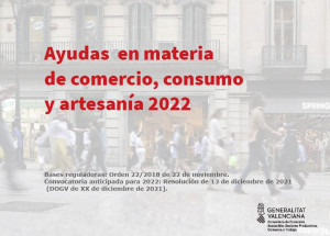 Ajudes en matèria de comerç, consum i artesania 2022