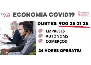 TELÉFONO INFORMACIÓN A COMERCIOS Y EMPRESAS - AVISO COVID-19